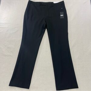 DKNY Dario Modern Fit Flat Front Dress Suit Pants - Black - size 36W x 31L